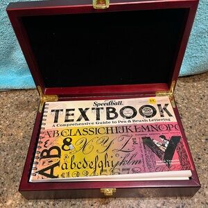 Speedball Calligraphy Collector's Box - 17pcs - Holders, Nibs, Inks, Textbook